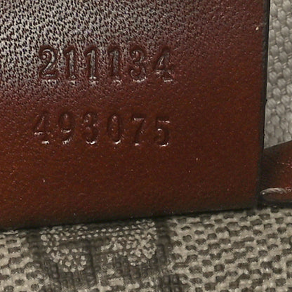 Gucci GG Plus Monogram Medium Signature Web Loop Tote Brown 7 of 10