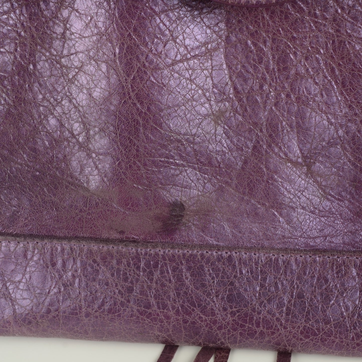 Metallic Agneau Classic Hardware City Purple