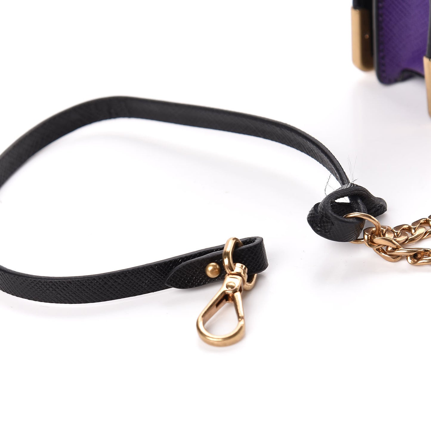 Saffiano Astrology Mini Cahier Bag Viola Black