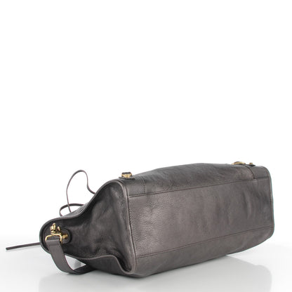 Balenciaga Pearlescent Goatskin Classic Gold Hardware City Bronze 4 of 7