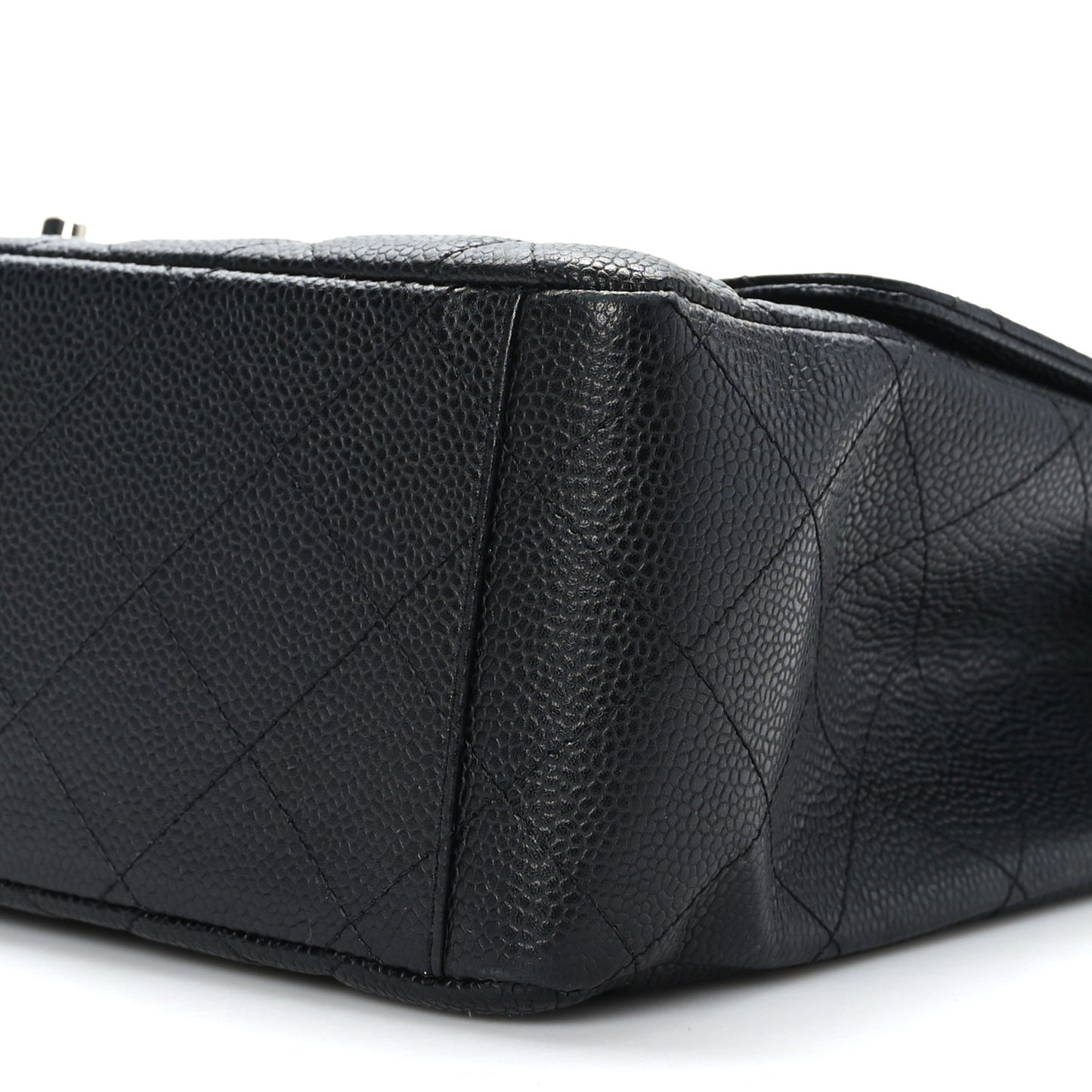 Caviar Quilted Maxi Single Flap Black