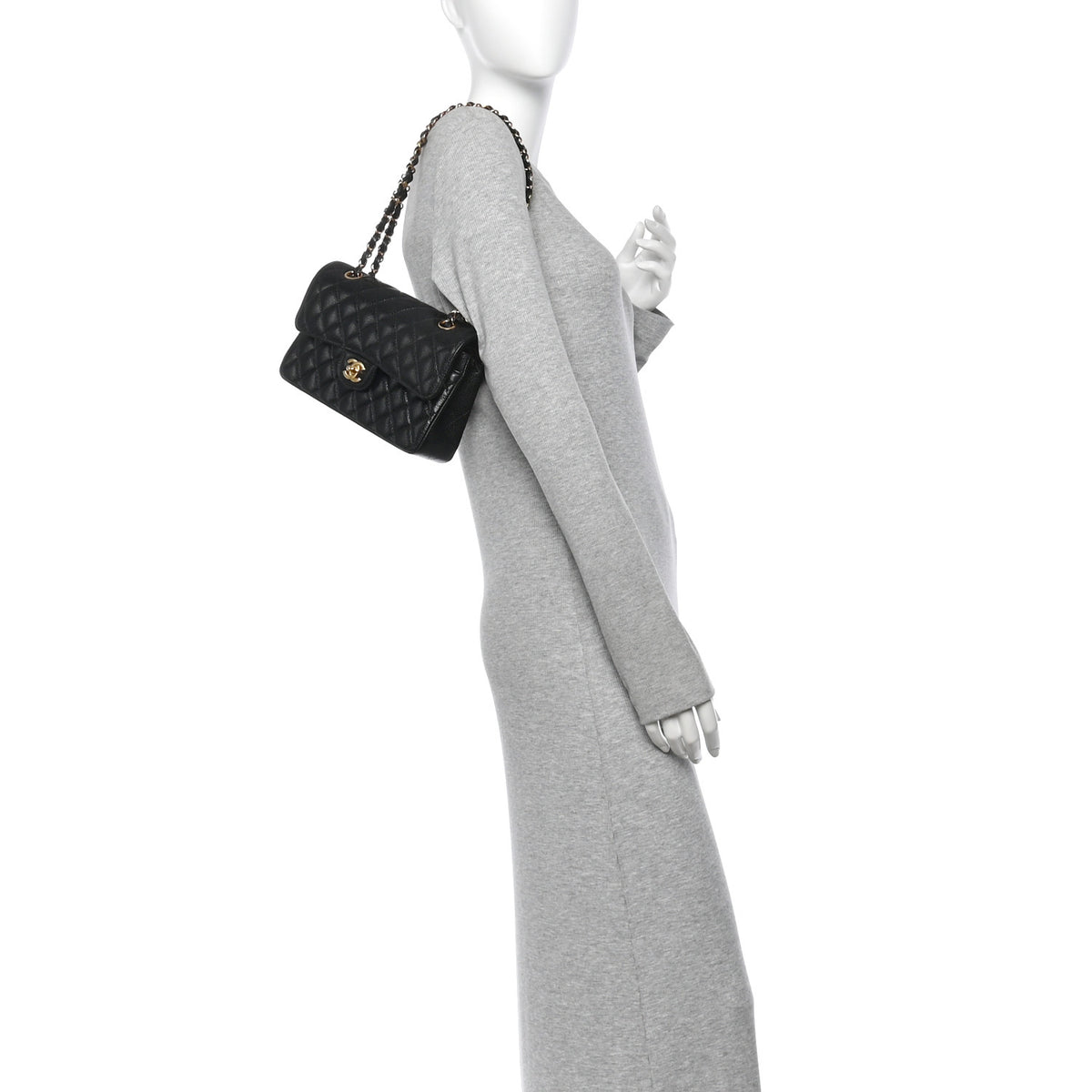 Chanel Caviar Quilted Small Double Flap Black 2 of 10
