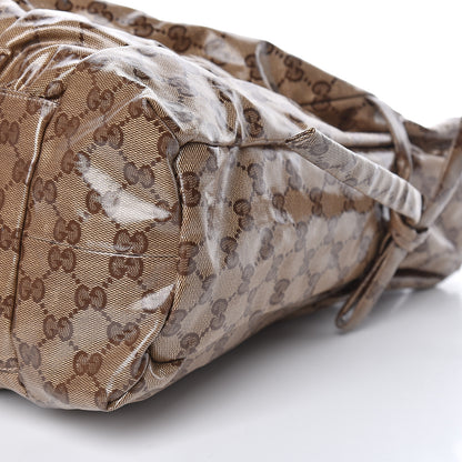 Gucci Crystal Monogram Medium Hysteria Tote Brown 9 of 10