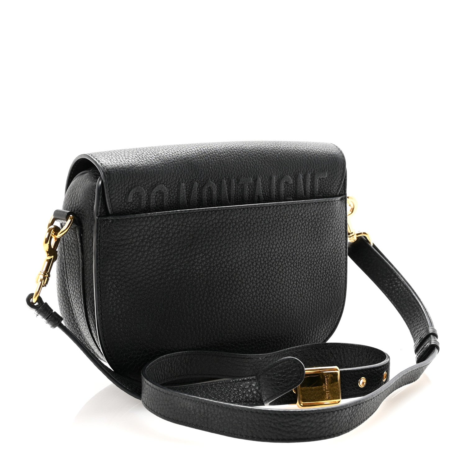 Christian Dior Grained Calfskin Medium Bobby Flap Black 3 of 9