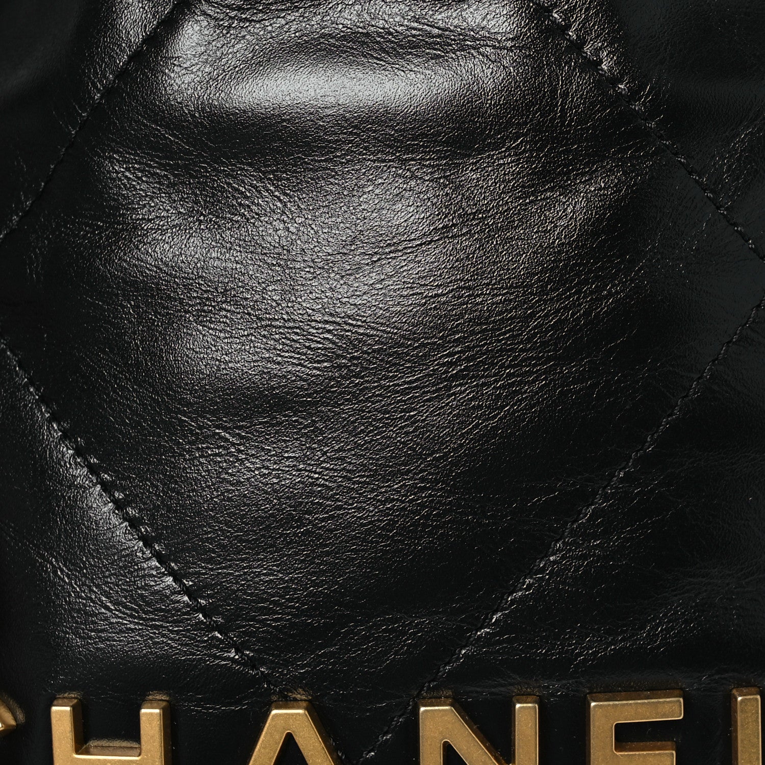 Chanel Shiny Calfskin Quilted Mini Chanel 22 Black 8 of 10