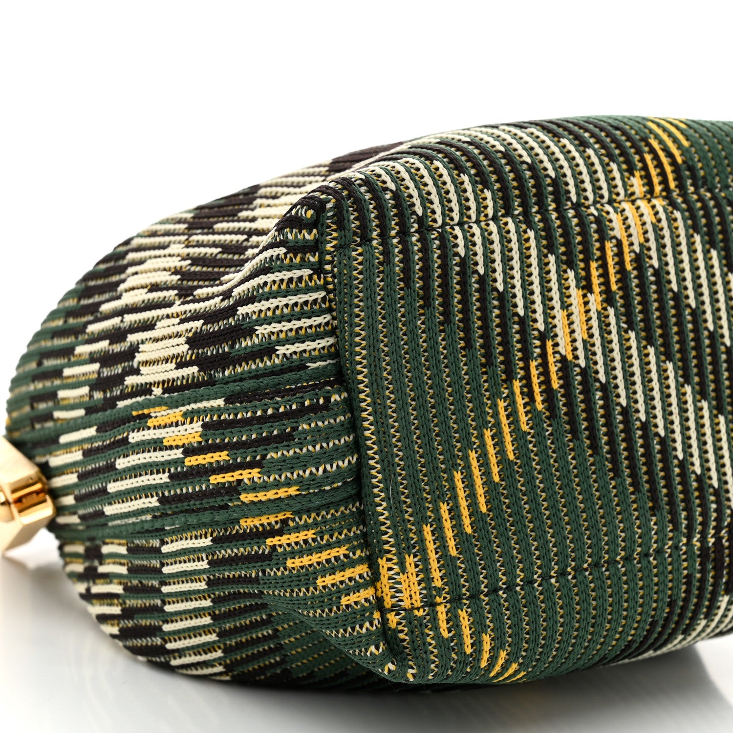 Burberry Canvas Knitted Check Mini Peg Duffle Bag Ivy 8 of 9