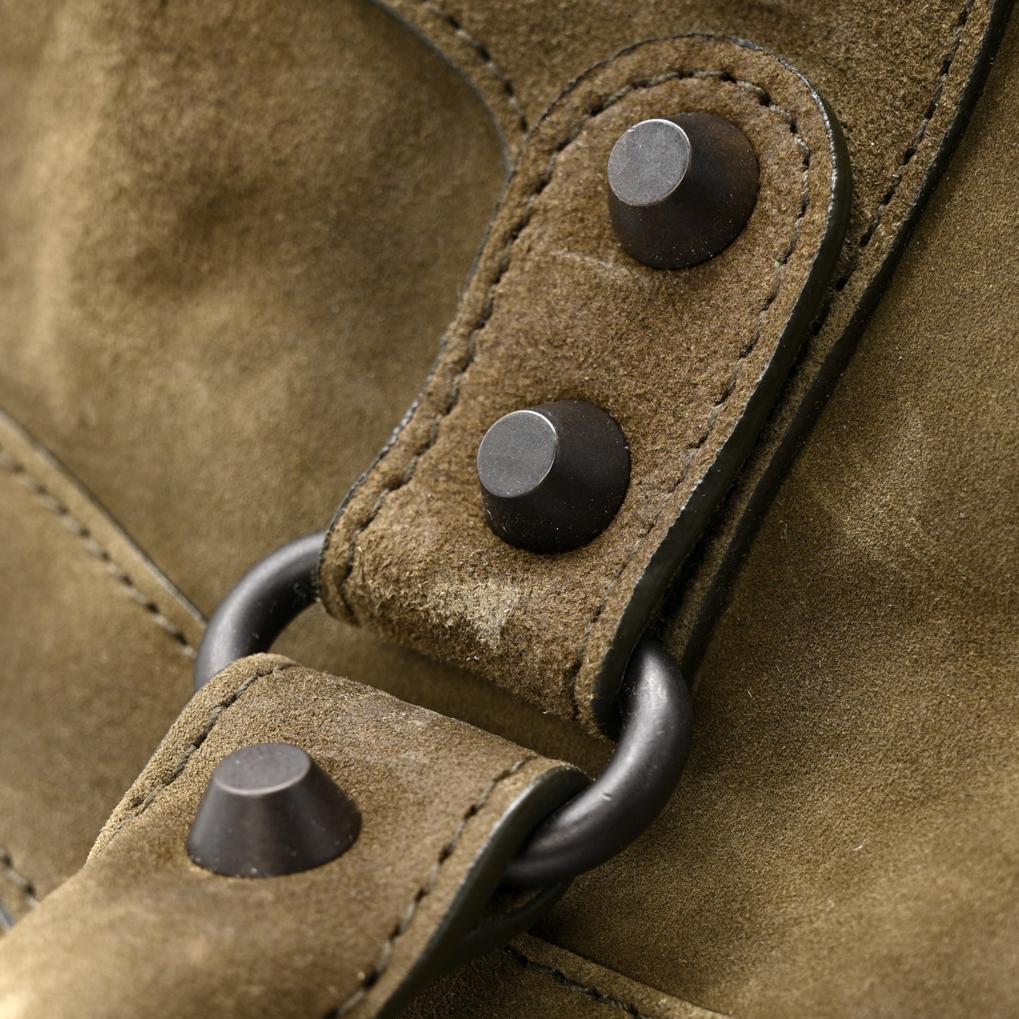 Waxed Suede Calfskin Classic Hardware Medium Le City Khaki