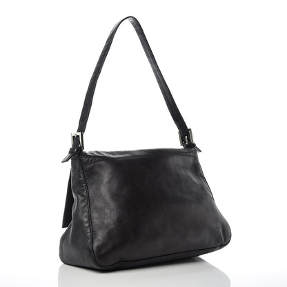 Fendi Calfskin Big Forever Mama Baguette Black 3 of 11