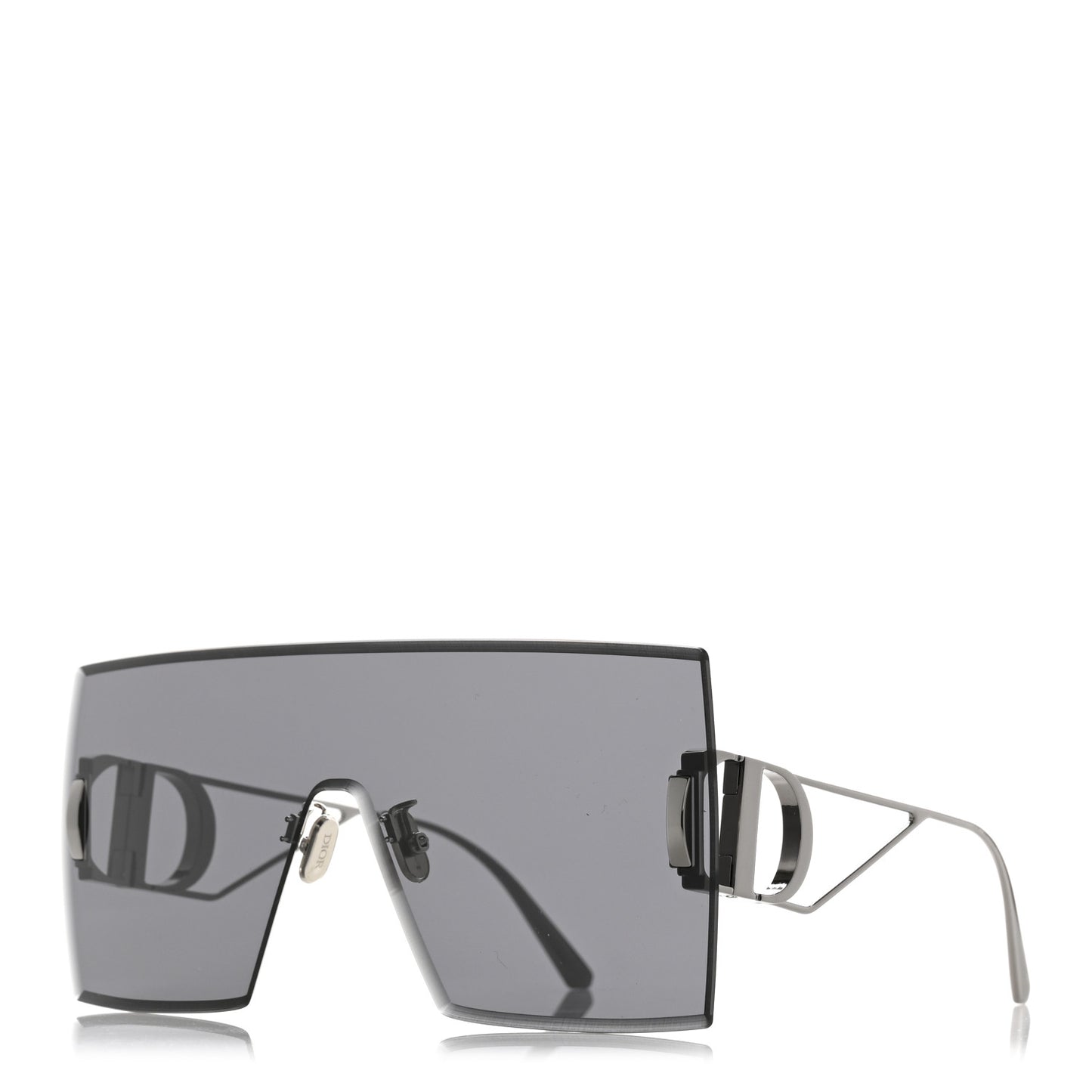 Metal Square 30 Montaigne Sunglasses  Shiny Gunmetal Smoke