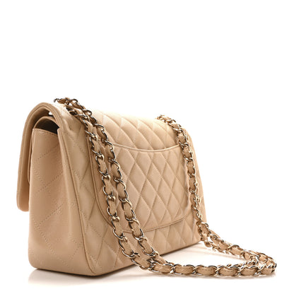 Chanel Caviar Quilted Jumbo Double Flap Beige Clair 3 of 10
