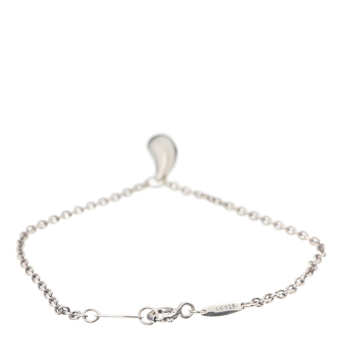 Sterling Silver Elsa Peretti Teardrop Charm Bracelet