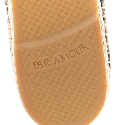 Gucci GG Supreme Monogram Bees Espadrille Flats 40.5 Beige Ebony Oro Black 7 of 12