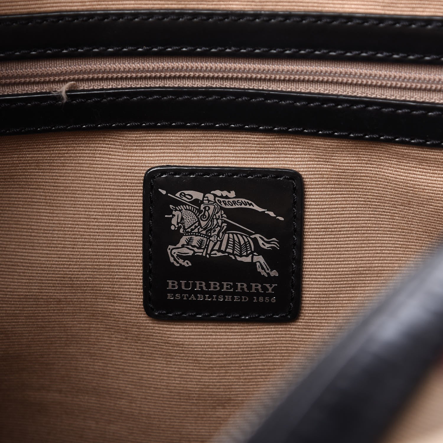 Burberry Nova Check Bowling Bag Black 8 of 9