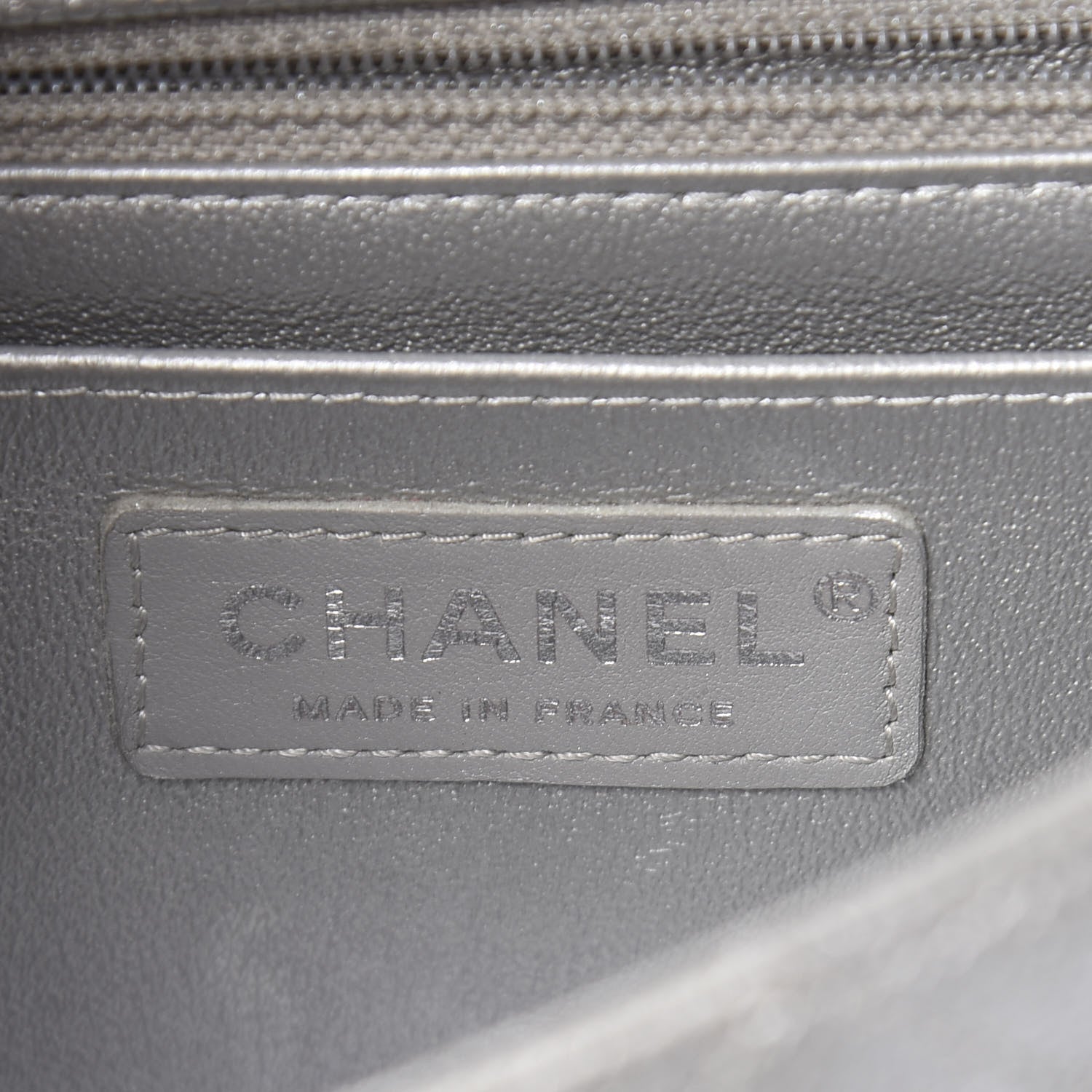 Chanel Metallic Caviar Quilted Mini Rectangular Flap Silver 6 of 11