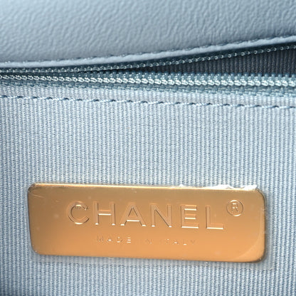 Chanel Lambskin Quilted Medium Chanel 19 Flap Light Blue 6 of 10