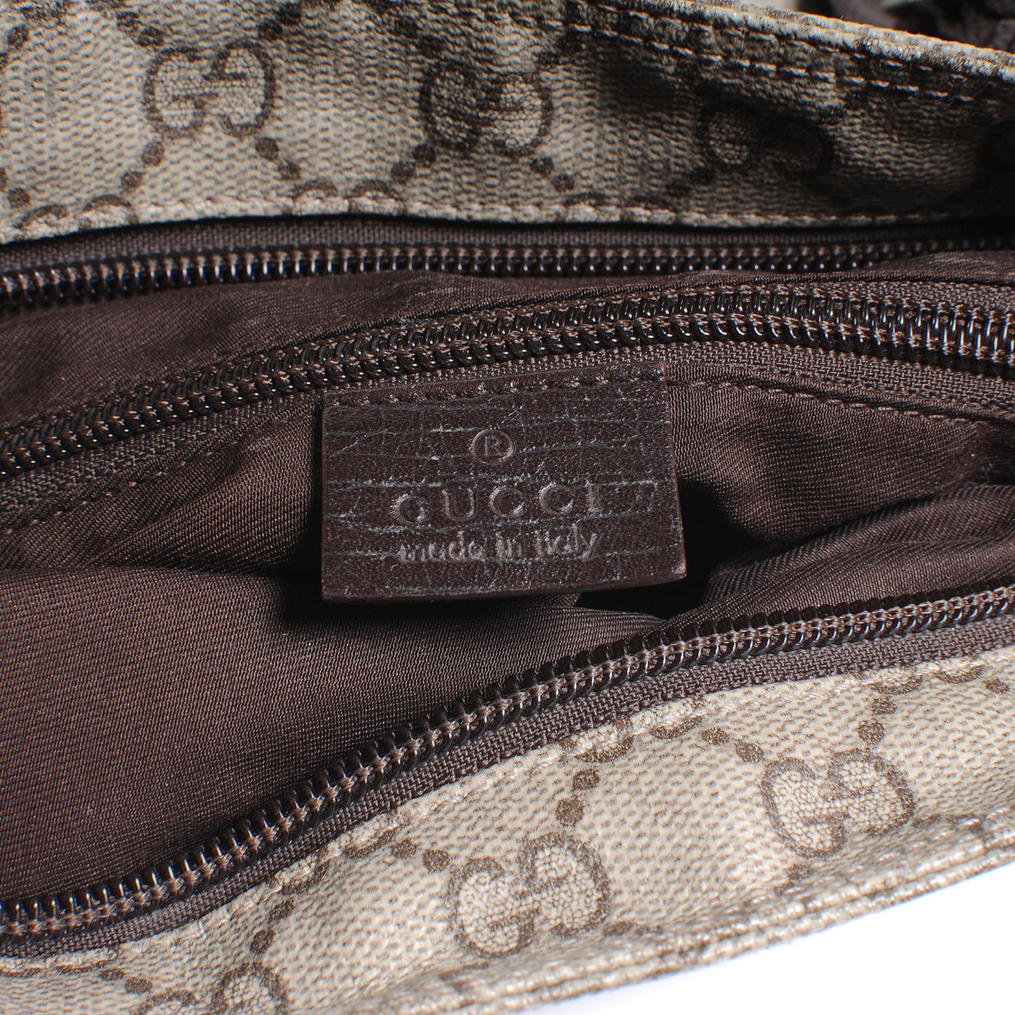 GG Plus Monogram Flat Messenger Bag Ebony