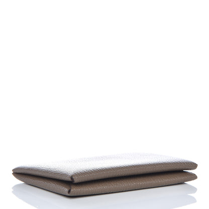 Hermes Chevre Mysore Calvi Card Case Etoupe 4 of 7
