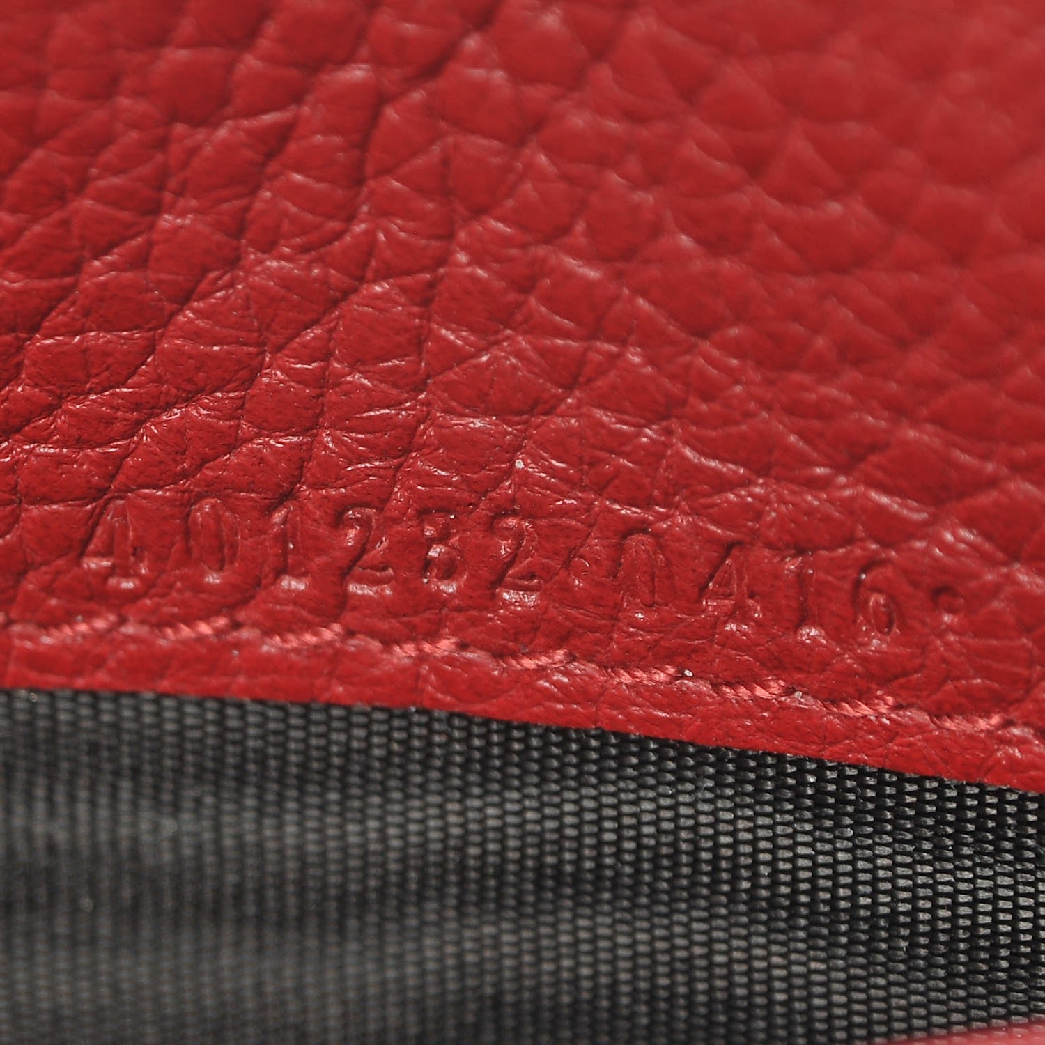 Gucci Calfskin GG Marmont Chain Wallet Vulcanic Red 7 of 10