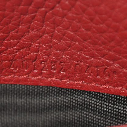 Gucci Calfskin GG Marmont Chain Wallet Vulcanic Red 7 of 10