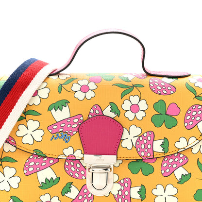 Gucci Canvas Childrens Flower Mushroom Print Shoulder Bag 9 of 11