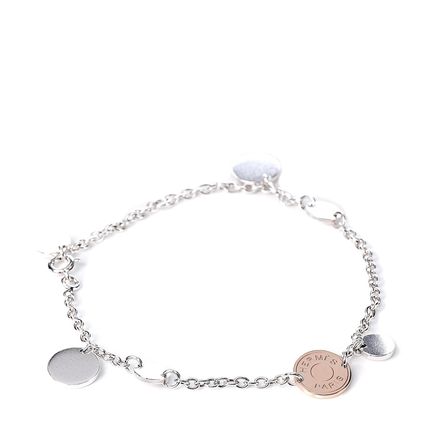 Sterling Silver 18K Rose Gold Confettis Bracelet LG