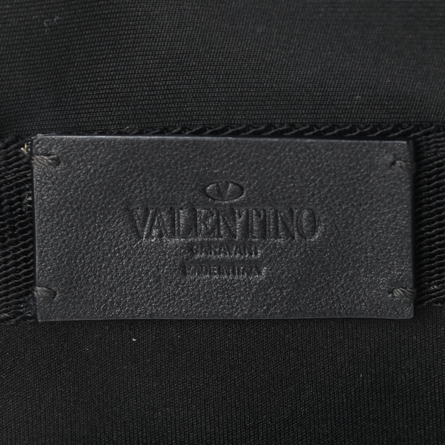 Valentino Garavani Canvas VLTN Print Crossbody Black 9 of 10