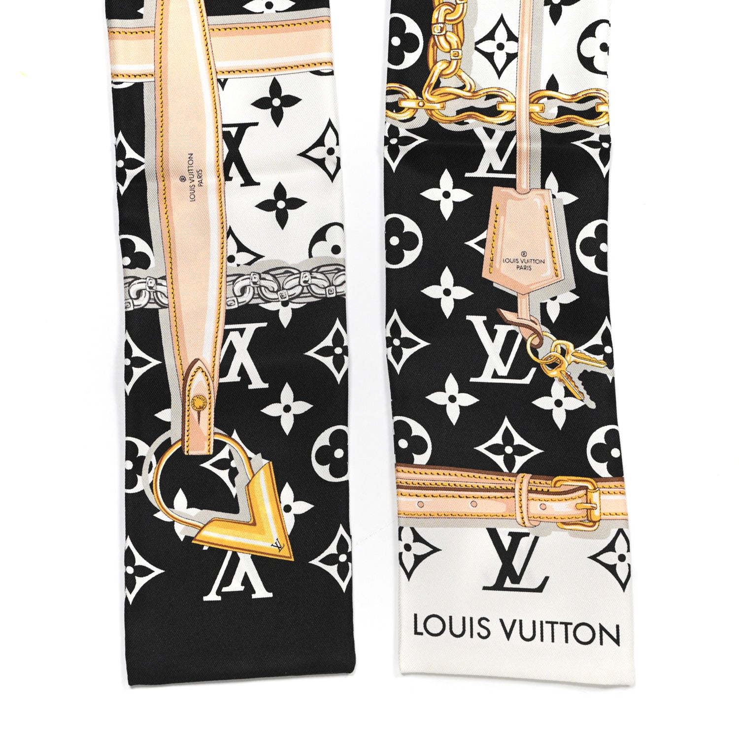Louis Vuitton Silk Monogram Confidential Bandeau Black 2 of 4