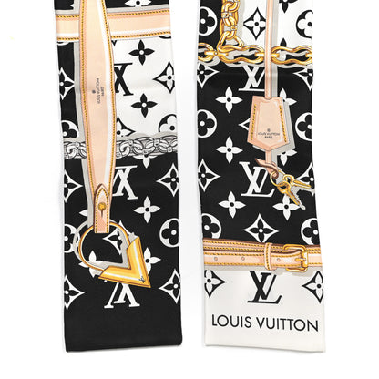 Louis Vuitton Silk Monogram Confidential Bandeau Black 2 of 4