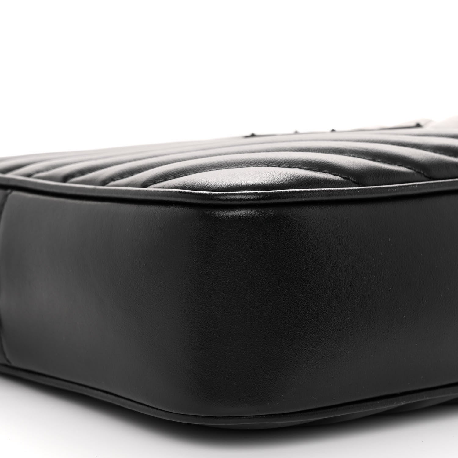 Saint Laurent Calfskin Matelasse Monogram Monochrome Lou Camera Bag Black 8 of 9