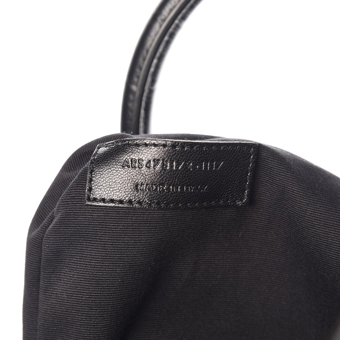 Calfskin Crocodile Embossed Large Souple Sac De Jour Black