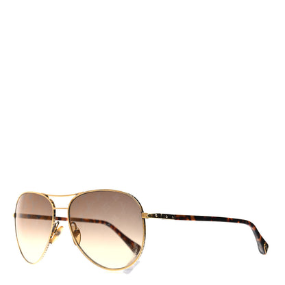 Louis Vuitton Conspiration Pilote Sunglasses Z0164U Gold 1 of 5