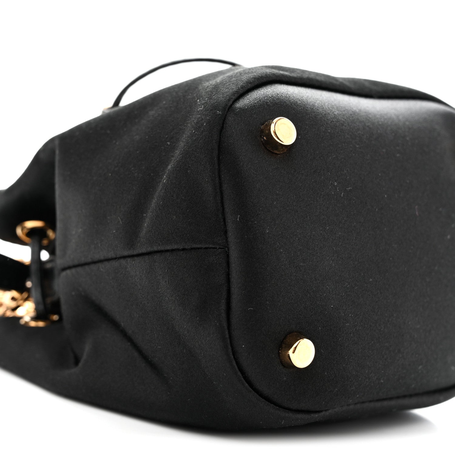 Versace Satin Medusa Mini Bucket Bag Black 9 of 10