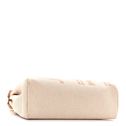 Hermes Vache Hunter Toile H Brides de Gala Herbag Zip Retourne 31 PM Natural 6 of 13