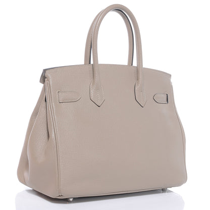 Hermes Chevre Mysore Birkin 30 Gris Tourterelle and Etoupe 3 of 10