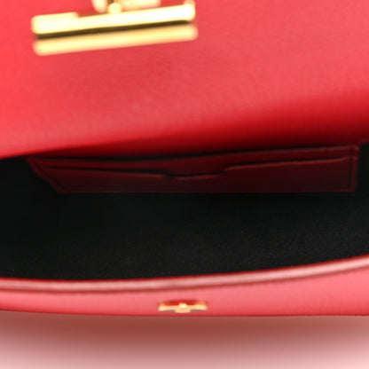 Tom Ford Grained Calfskin Mini Tara Long Strap Crossbody Bag Red 5 of 9