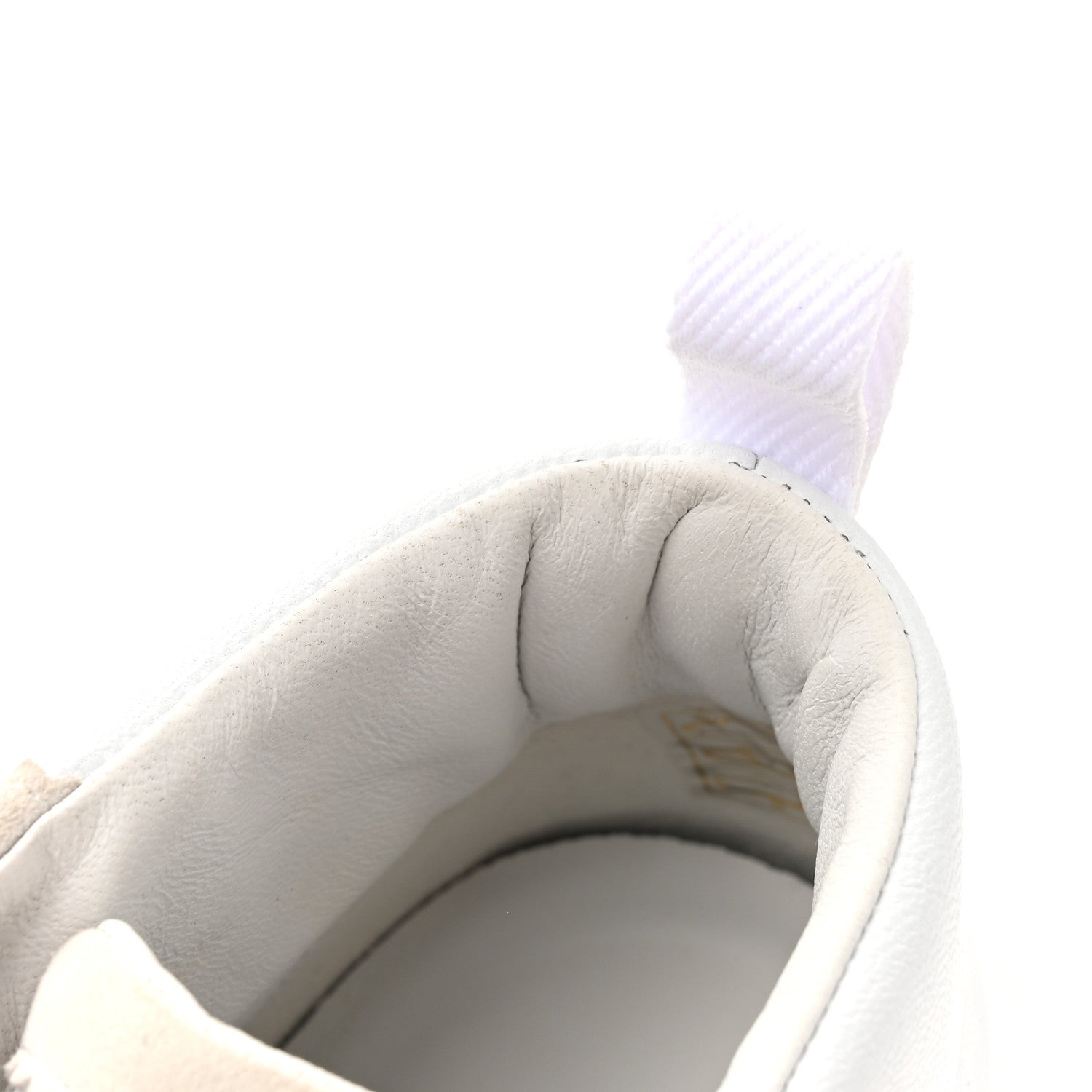 Hermes Goatskin Suede Hip-Hop High Top Sneakers 38 White 10 of 11
