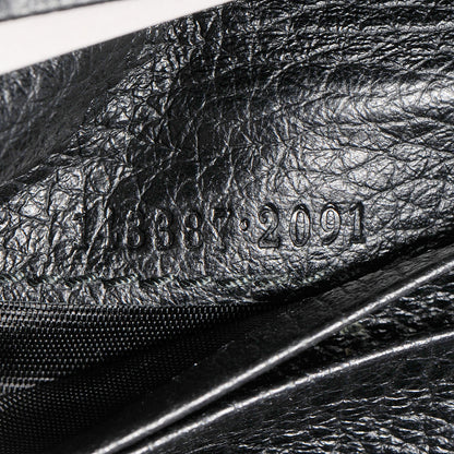 Gucci Denim Monogram French Flap Wallet Black 7 of 7