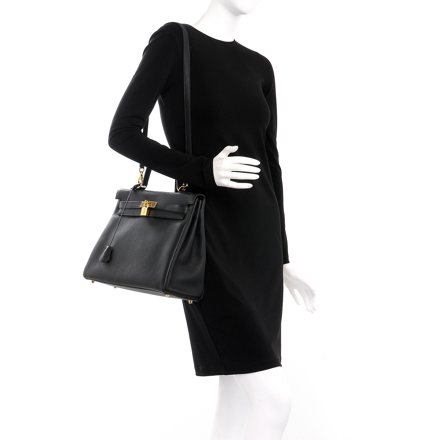 Hermes Togo Kelly Retourne 35 Black 2 of 36