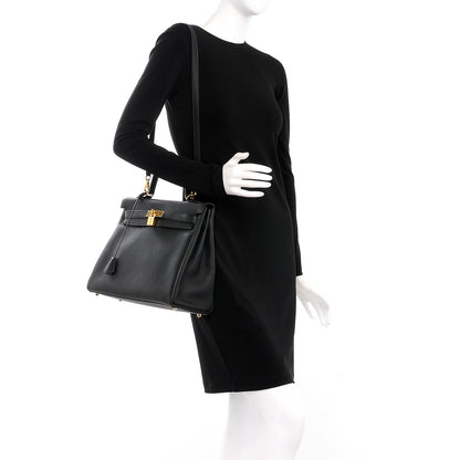Hermes Togo Kelly Retourne 35 Black 2 of 36