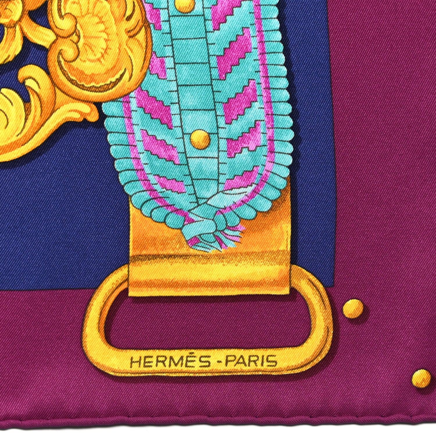 Hermes Silk Boucles Et Galons Du Tsar Scarf 70 2 of 5