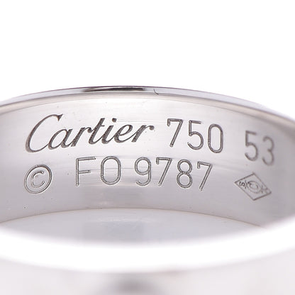 Cartier 18K White Gold 5.5mm LOVE Ring 53 6.75 3 of 4