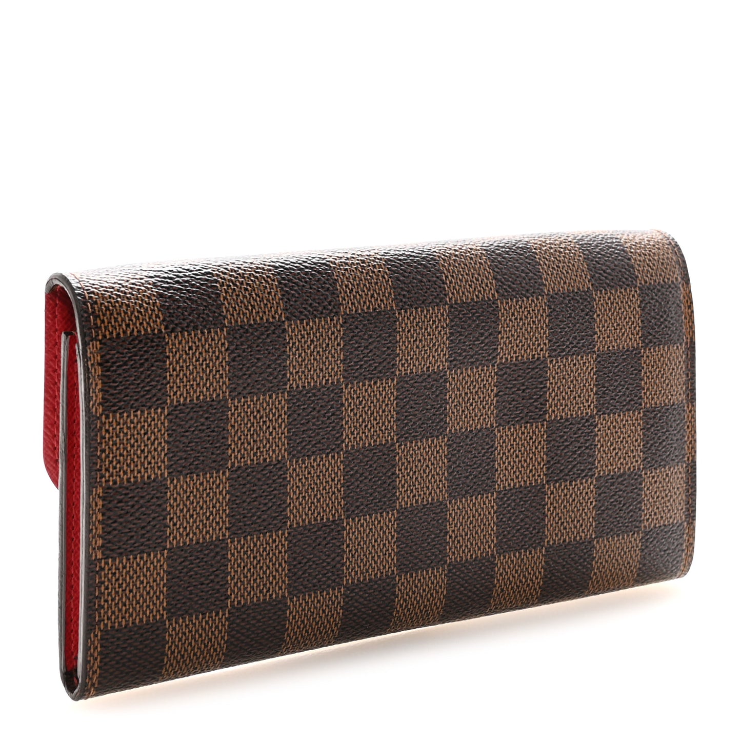 Damier Ebene Emilie Wallet Red