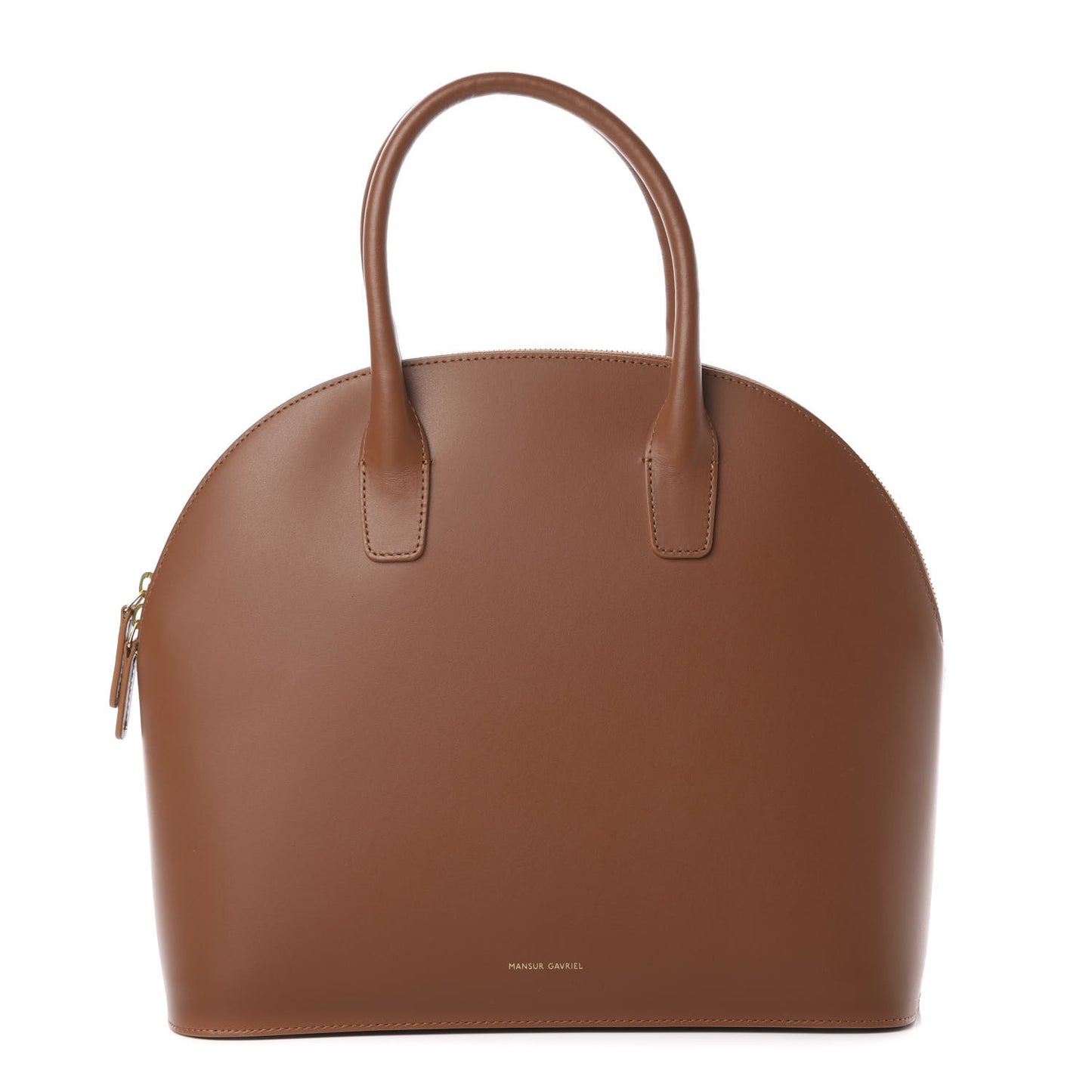 Calfskin Top Handle Rounded Bag Saddle