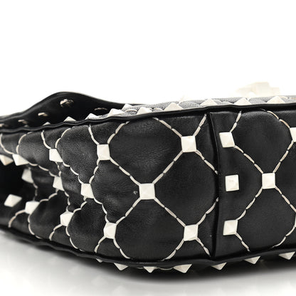 Valentino Garavani Lambskin Small Free Rockstud Spike Shoulder Bag Black 8 of 10