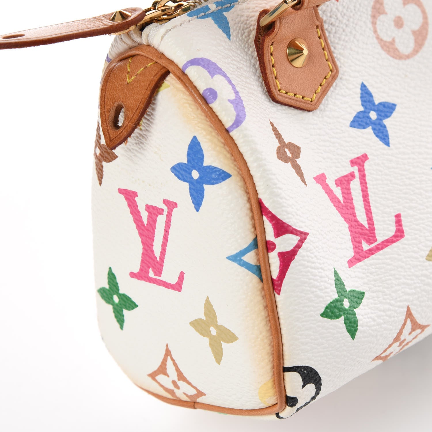 Louis Vuitton Monogram Multicolor Mini Sac HL Speedy White 9 of 9