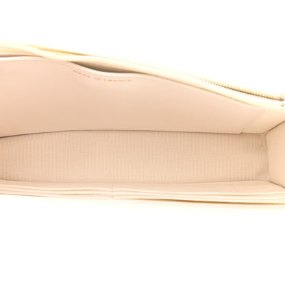 Chanel Lambskin Quilted Chanel 19 Wallet On Chain WOC White 5 of 13