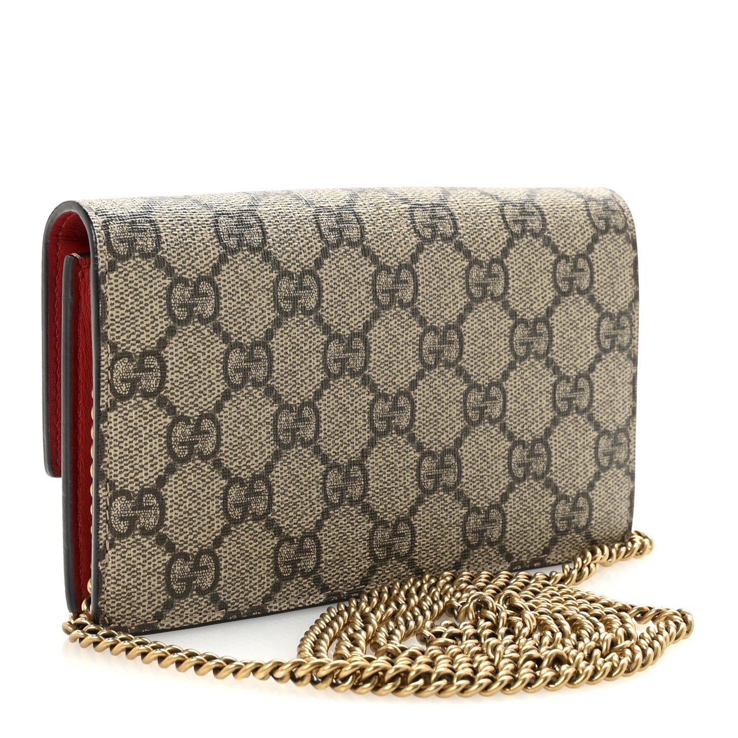GG Supreme Monogram Mini Cherry Chain Bag