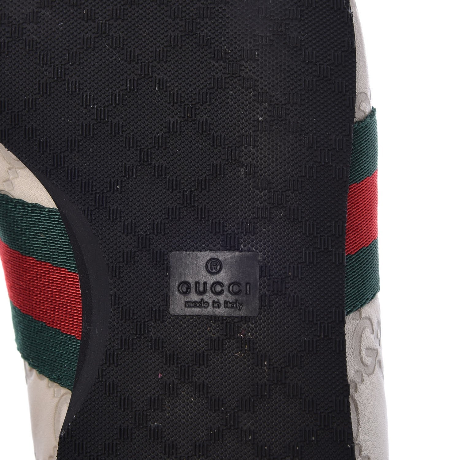 Gucci Guccissima Web Mens Sneakers 10 White 8 of 17