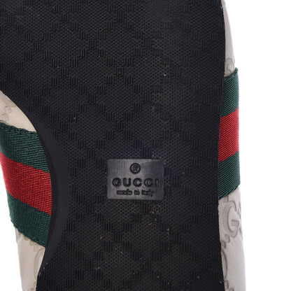 Gucci Guccissima Web Mens Sneakers 10 White 8 of 17