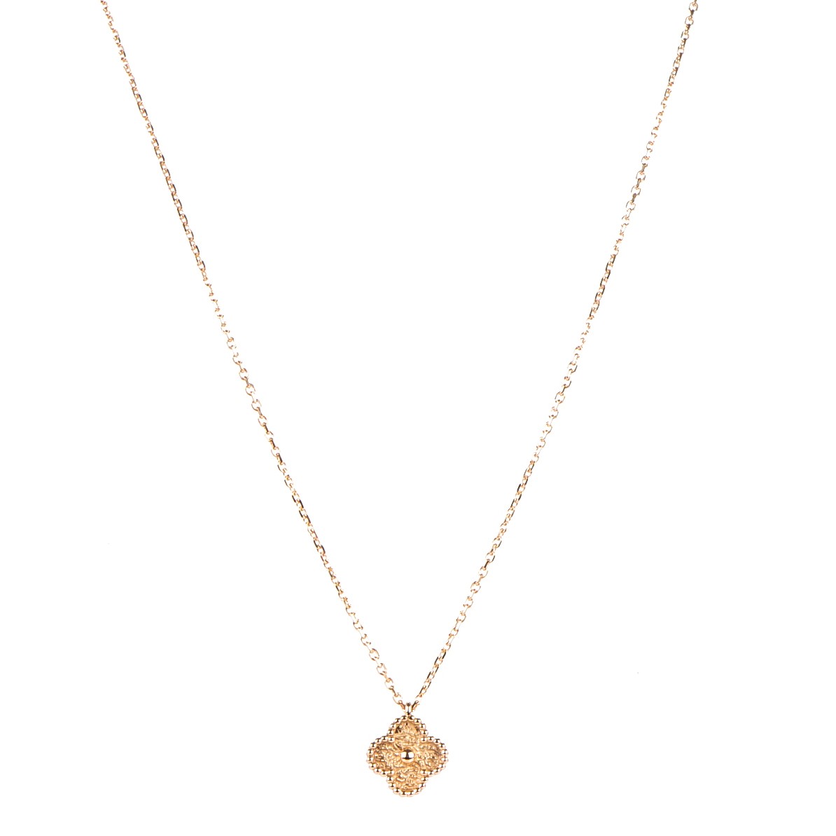 Van Cleef & Arpels 18K Yellow Gold Sweet Alhambra Pendant Necklace 1 of 7